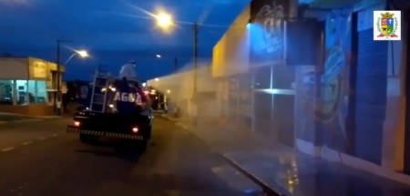 Prefeitura segue com a higienização em ruas e prédios da saúde de OC