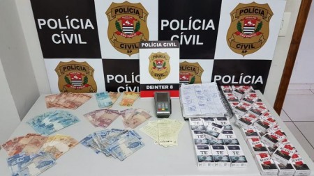 Ação apreende material de jogo do bicho e cigarros do Paraguai