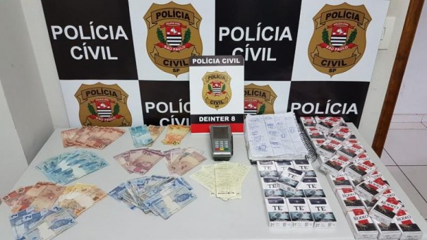 A��o apreende material de jogo do bicho e cigarros do Paraguai