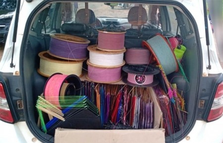 Morador de Adamantina é flagrado com 17 carretéis com linha chilena em Iacri