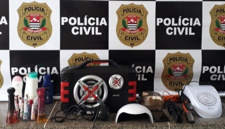 Polícia Civil identifica suspeitos de furto e recupera produtos subtraídos de salão de beleza em Paulicéia