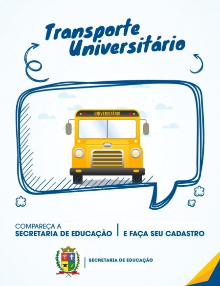 Secretaria de Educação abre inscrições para o transporte universitário em Osvaldo Cruz