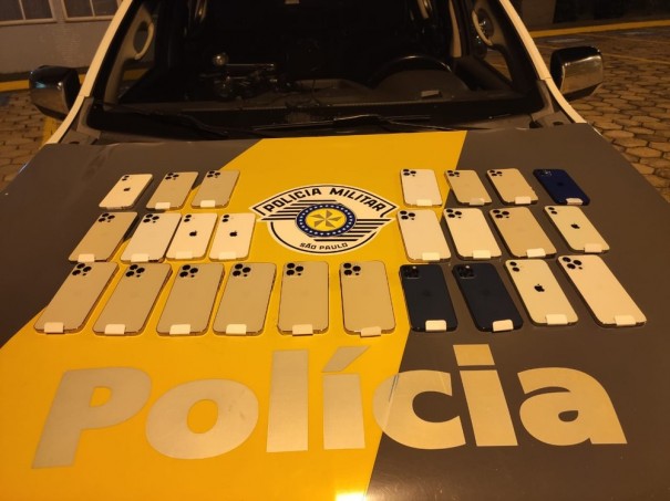 Celulares e diversos eletr�nicos sem documenta��o fiscal s�o apreendidos pela Pol�cia Rodovi�ria
