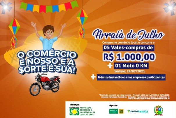 Aceoc entrega hoje os pr�mios do terceiro sorteio da campanha 'O Com�rcio � Nosso e a $orte � Sua'