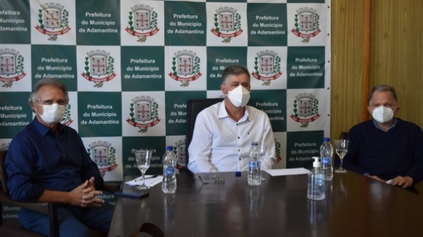 Adamantina recebe visitas do deputado estadual Mauro Bragato e deputado federal Vanderlei Macris