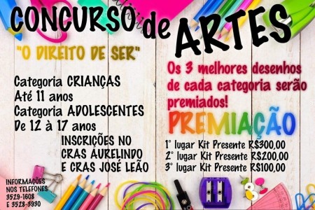 Centros de Referência de Assistência Social de Osvaldo Cruz realizam concurso de artes