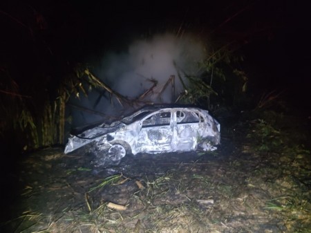 Homem morre carbonizado em acidente de trânsito na SP-563 em Presidente Venceslau