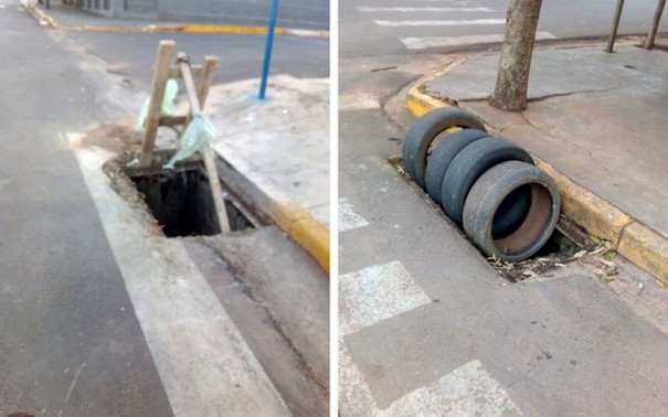 Pol�cia Civil de Bastos identifica acusado de furto de grades de bueiros