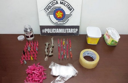 PM de Tupã prende indivíduo e apreende 72 eppendorfs com crack e sete porções de maconha