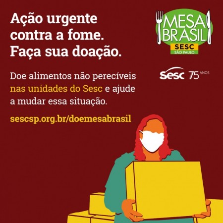 Sesc Thermas e Sincomércio em parceria com Aceoc  iniciam ação contra a fome para arrecadar alimentos