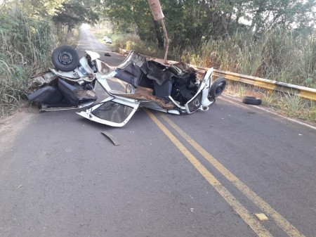 Homem de 39 anos fica ferido em acidente no bairro Lagoa Azul