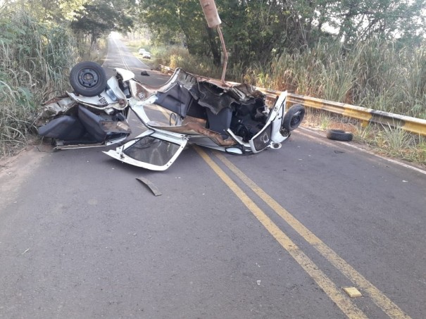 Homem de 39 anos fica ferido em acidente no bairro Lagoa Azul