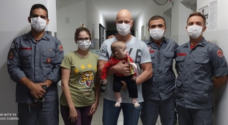 Bombeiros de Tupã salvam bebê de 7 meses engasgada