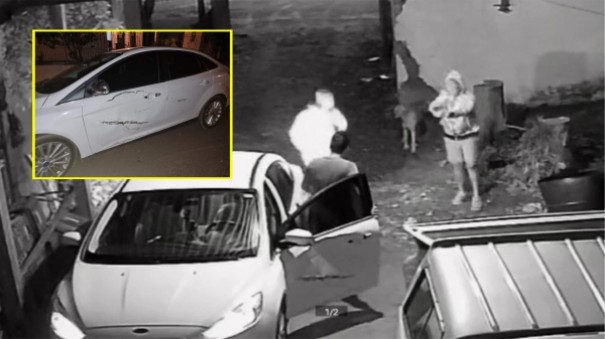 Assaltantes armados rendem motorista e roubam carro da v�tima, em Parapu�