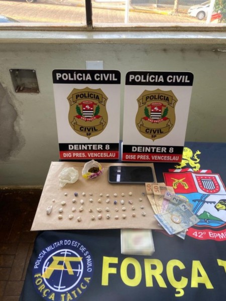 Operação de combate ao tráfico de drogas e porte ilegal de arma prende cinco pessoas em Presidente Venceslau