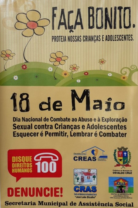 CRAS 'Aurelindo De Freitas Barbosa' de OC realiza live sobre combate aos crimes de abuso e exploração sexual contra crianças e adolescentes