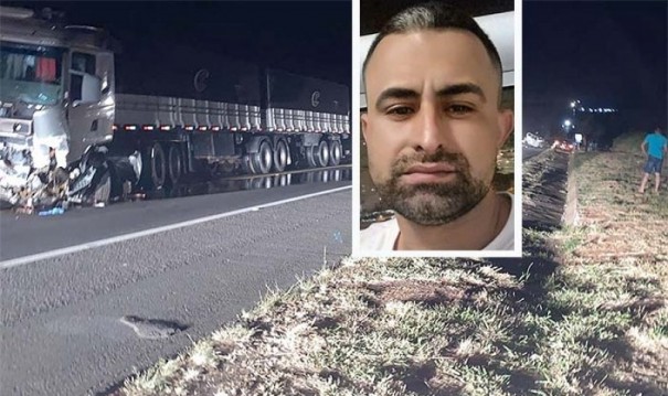 Morador de Rancharia de 38 anos morre em acidente envolvendo carreta e carro na SP-284