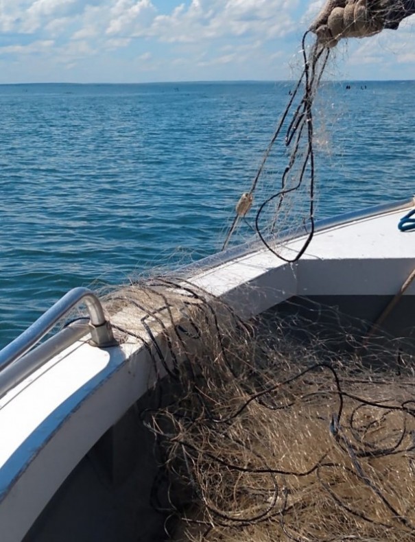 Redes armadas irregularmente na foz do Rio do Peixe s�o apreendidas em Presidente Epit�cio