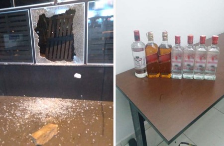 PM de Tupã prende indivíduo de Osvaldo Cruz por furto de garrafas de whisky e  vodka de comércio