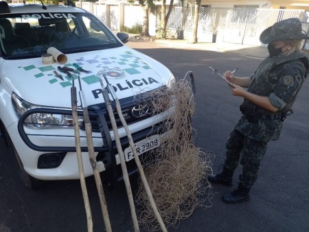 Caçadores são flagrados às margens do Córrego Tucuruvi e acabam autuados em R$ 2 mil