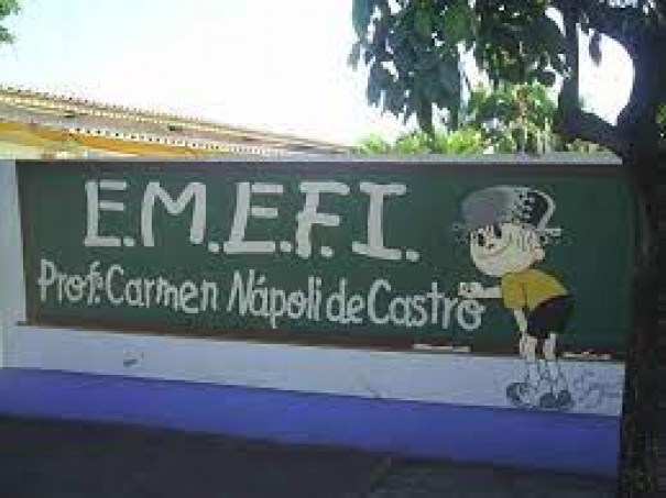 Problema de encanamento suspende aulas na Escola Municipal Carmen Npoli de Castro