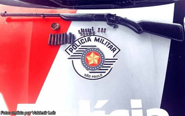 Pol�cia Militar registra ocorr�ncia de amea�a e apreens�o de arma de fogo e muni��es em Bastos