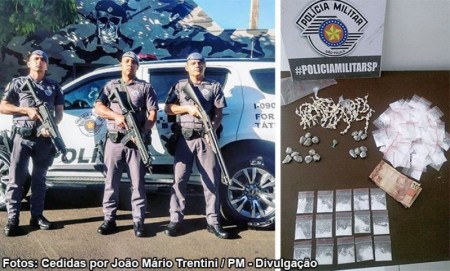 Força Tática de Tupã prende indivíduo e apreende drogas em vicinal de Quatá