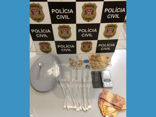 Polcia Civil prende trs indivduos por trfico de drogas em Parapu