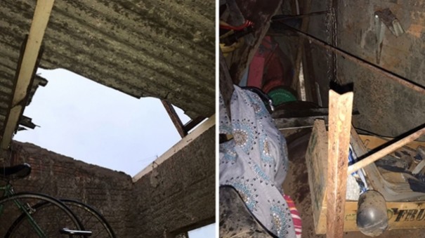 Homem cai de telhado e tem corpo transfixado por pea metlica em Flrida Paulista