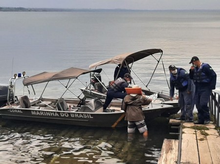 Corpo de Bombeiros e Marinha prosseguem com buscas por homem que desapareceu no Rio Paraná durante temporal