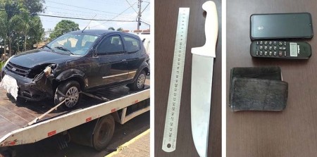 Indivíduo é preso após roubar veículo em Pompeia para ir até Herculândia tentar matar o irmão