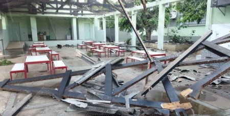 Chuva e ventos fortes causam estragos em Martinópolis