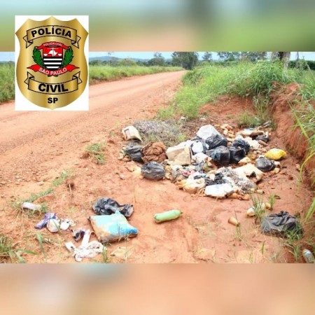 Após jogar lixo em estrada, morador de Adamantina é identificado pela Polícia Civil e responderá por crime ambiental