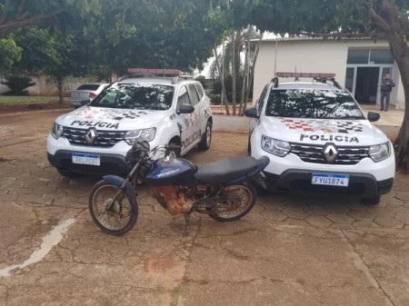 Em menos de 24 horas depois do crime, Polícia Militar recupera motocicleta furtada em Dracena