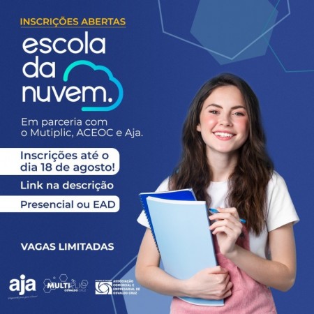 Escola da Nuvem, AJA, Multiplic e ACEOC abrem inscrições para uma nova turma