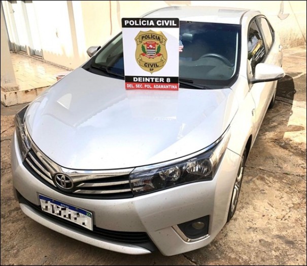 Pol�cia Civil de Adamantina recupera ve�culo envolvido em estelionato
