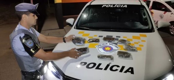 Casal � flagrado com haxixe e acaba preso durante abordagem policial na SP-270, em Presidente Venceslau