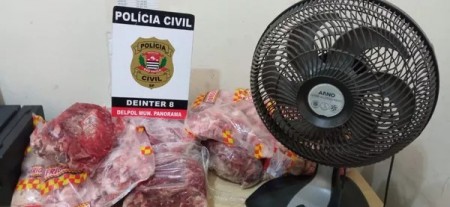 Cerca de 20kg de carnes para merenda e ventilador furtados de escola municipal são recuperados pela Polícia Civil
