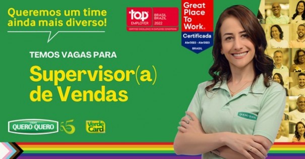 Unidade da Lojas Quero-Quero de OC est com oportunidade de emprego disponvel