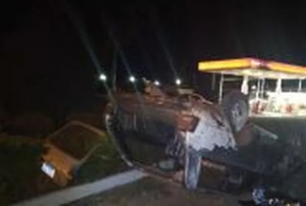 Capotamento de ve�culo mata homem em Euclides da Cunha Paulista