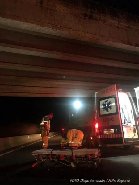 Mulher cai de viaduto na SP-294 em Flórida Paulista