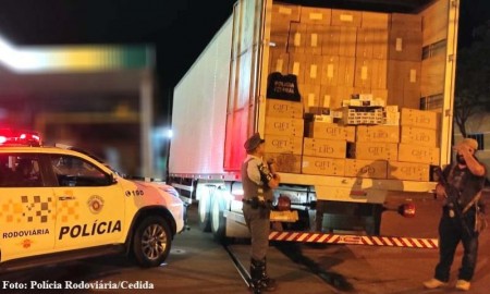 Polícia Rodoviária apreende 500.000 maços cigarros contrabandeados