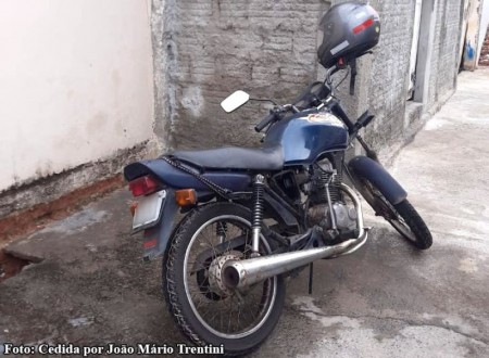 Polícia Militar de Tupã recupera moto furtada no centro da cidade