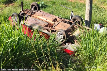 Mulher sofre ferimentos graves em acidente na SP-294, no trecho Iacri - Tupã