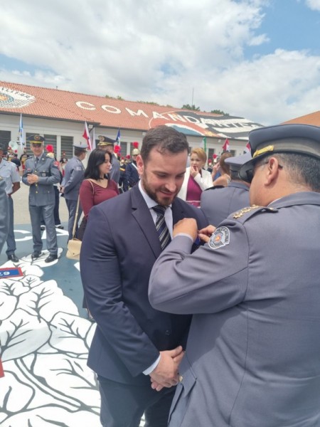 PM realiza solenidade de 191 anos em São Paulo e entrega a mais alta Condecoração Militar ao Juiz de Direito Marcus Frazão