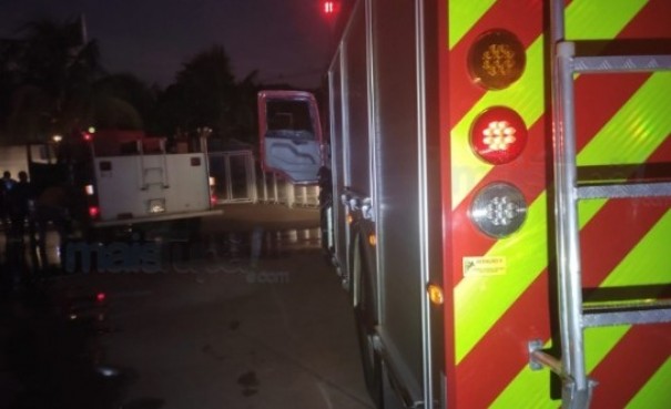 Princ�pio de inc�ndio mobiliza equipes de urg�ncia em Quintana