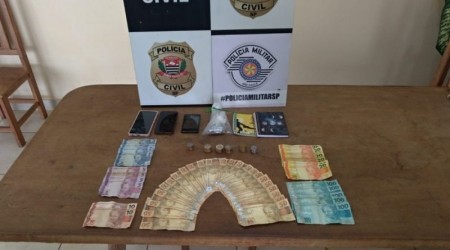 Polícia Civil realiza operação contra o tráfico de drogas no município de Rancharia e prendem duas pessoas