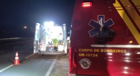 Pedestre causa acidente na SP-294 em Tupã. Causador do acidente não se feriu