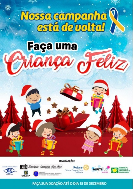 Associação Síndrome de Down realiza mais uma edição da campanha 'Faça uma criança feliz'
