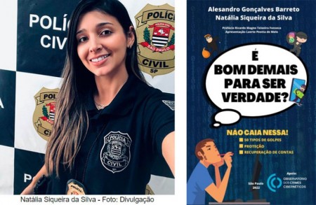 Agente policial de rancharia lança livro que conta sobre tipos de golpes na internet